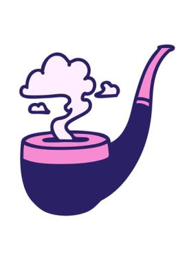 Dövmenin hareketli animasyonunu geleneksel sigara içen piposu tarzında oynat