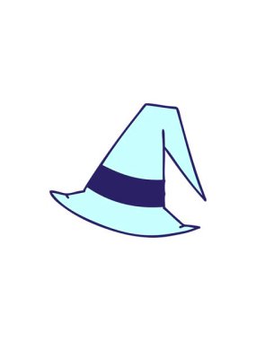 Korkunç cadı şapkası tasarımının yıldız patlaması etkisi animasyonu