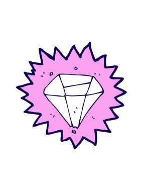 Elmas tasarımının neon ışık efekti animasyonu