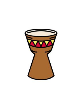 Geleneksel Brezilya karnaval enstrümanının yıldız patlaması etkisi animasyonu