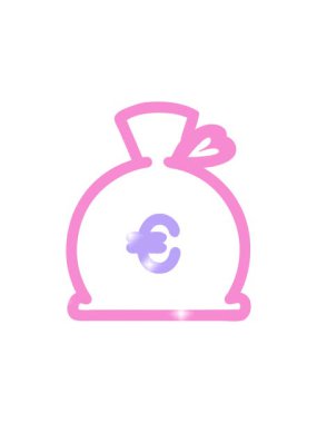 Para çuvalı simgesi simgesinin simge efekti