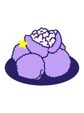 Parıldayan yıldızlar, Brezilya 'nın kızarmış Bolinho' sunun çizgi filmdeki animasyonunu etkiler.