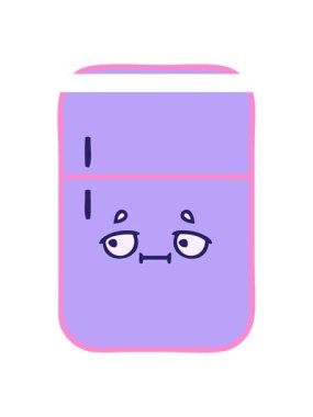 Buzdolabının sevimli karikatürünün animasyonunu çalıştır.