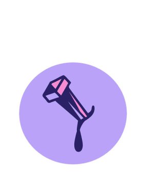 stretching up animation of drawing of an iron nail