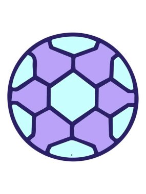 Brezilya futbol topunun titreşimli hareket animasyonu