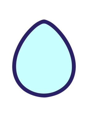 basit paskalya yumurtası dekoratif elementinin hareketli animasyonu