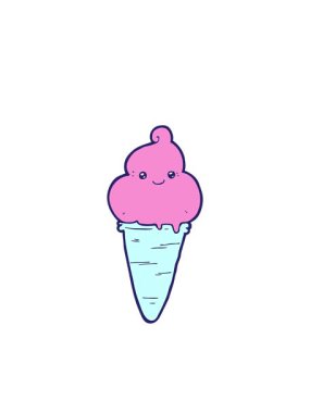 Yanıp sönen radyal çizgiler tuhaf çizgi film dondurmasının animasyonu