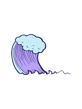 Çizgi film dalgasının ışık efekti