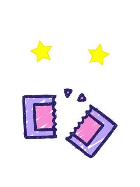 dönen yıldızlar Movie Ticket Tebeşir Çiziminin animasyonu