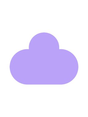 Çizgi film yağmur bulutunun hareketli animasyonu