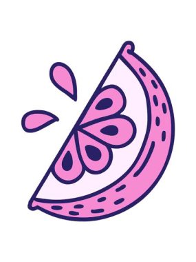 Dövmenin titreşimli animasyonu geleneksel limon dilimi tarzında.