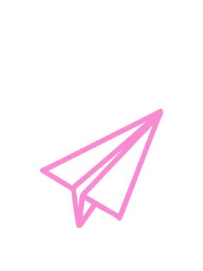 Kağıt uçak sembolü simgesinin yükselişi ve yüzdürülmesi