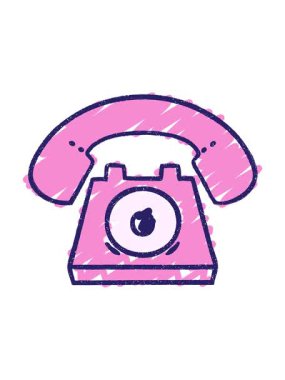 Telefon Tebeşiri Çizim resminin canlandırmasını bob ve duraklat