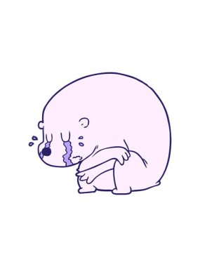 Büyük sert kutup ayısının ağlamasını salla ve durdur.