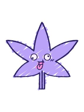 Esrar Yaprak Tebeşir Çiziminin hareketli animasyonu