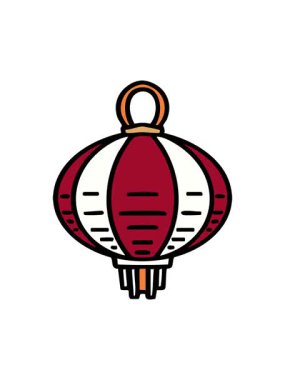 Geleneksel olarak yapılmış bir Japon asma fenerinin hareketli animasyonu