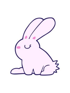 Tavşan çiziminin hareketli animasyonu