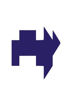 splitting motion animation of arrow pointing