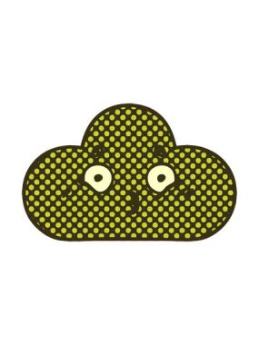 Fırtına bulutunun çizgi roman tarzı çizgi filminin renk animasyonu değişiyor