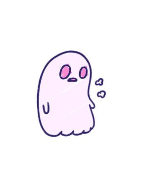 Hayalet Tebeşir Çiziminin radyoaktif parlayan animasyonu