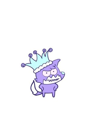 Komik şapkalı, sırıtan tilki çizgi filminin animasyonunu genişletiyorum.