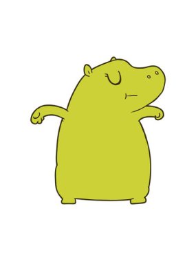 hipopotamın renk canlandırması değişiyor