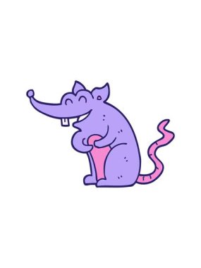 Çizgi film faresinin hareketli animasyonu