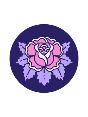 Gül tasarımının hareketli canlandırması