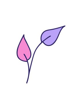 Yaprak karikatürünün dikkat çekici animasyonu.