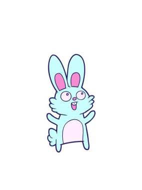 Yanıp sönen radyal çizgiler Mutlu tavşan çizgi filminin animasyonu