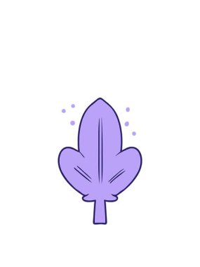 Kalk ve karikatür yaprağının animasyonunu yüzdür.