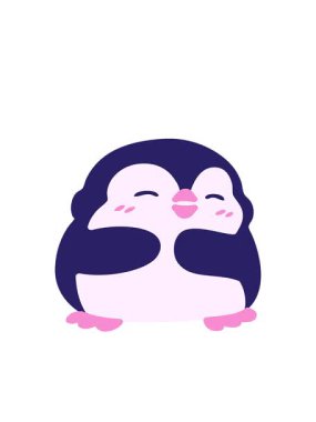 tatlı noel pengueninin hareketli animasyonu