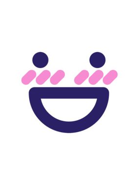 Mutlu kızaran yüz simgesinin yıldız patlaması etkisi animasyonu