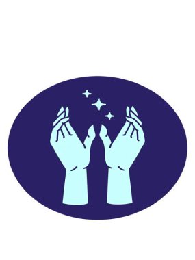 uzanan ellerin görüntüsünün hareketli animasyonu