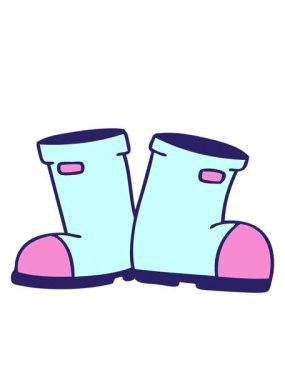 Wellington çizmelerinin hareketli animasyonu