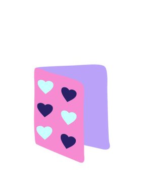 Sevgililer günü kartı tasarımının canlandırılması