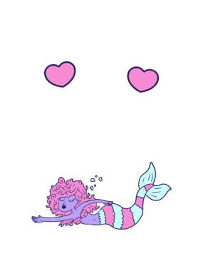 dönen kalpler çizgi film denizkızı animasyonu