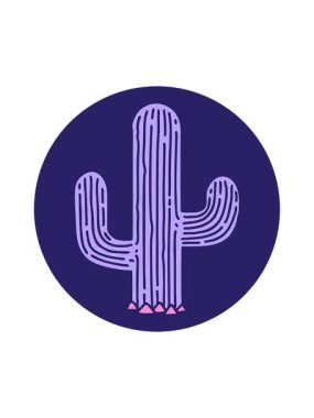 Bir kaktüsün dövme şeklindeki karalamalarının dikkat çekici animasyonu