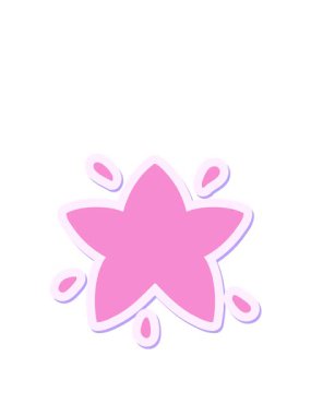 Parlayan çizgi film yıldızının hareketli animasyonu