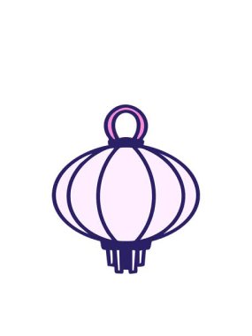 Kağıt fenerin hareketli animasyonu geleneksel Japon sanatı.