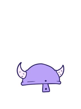 Çizgi film Viking miğferinin animasyonu açılıyor