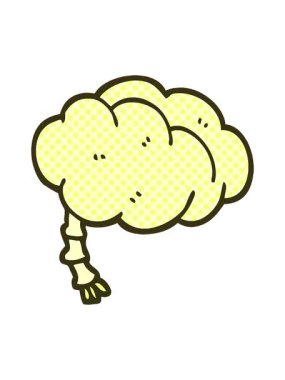 Çizgi roman tarzı çizgi film beyninin renk animasyonu değişiyor