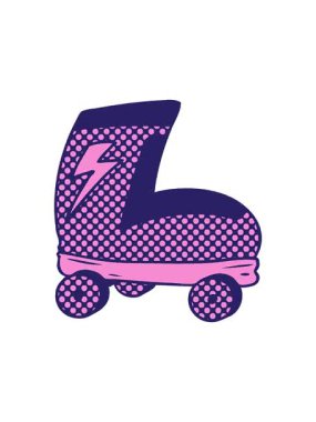 Dikkatle el çizimi çizgi film patenli paten çiziminin animasyonunu yakalıyorum.