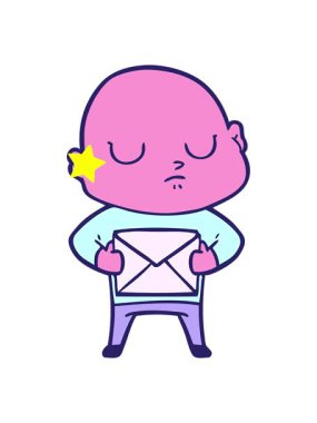 Parlayan yıldızlar çizgi filmdeki kel adamın animasyonunu etkiler.