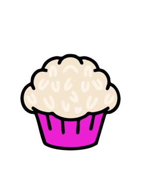 Yanıp sönen radyal çizgiler geleneksel Brezilya hindistancevizi mantarı tatlısı animasyonu