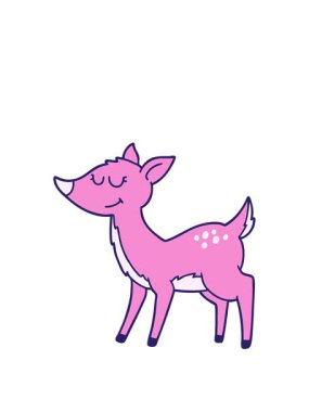 Çizgi film geyiği animasyonu