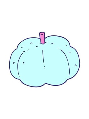 Çizgi balkabağı çiziminin hareketli animasyonu