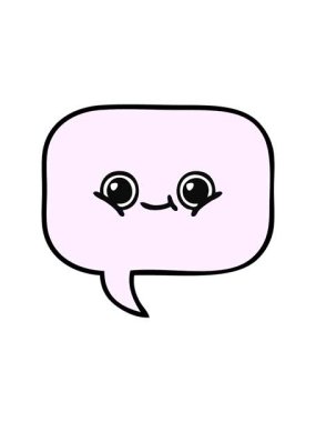 Konuşma balonu çizgi filminin hareketli animasyonu