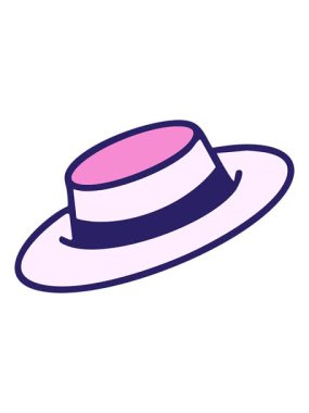 Parlak ışık efekti geleneksel Brezilya şapkasının kenarlı animasyonu