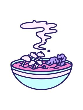 Japon kâsesinde terbiye edilmiş sıcak mantarları salla ve durdur.